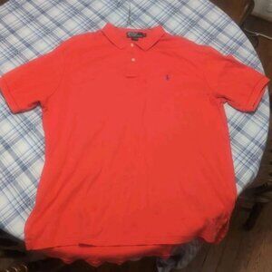 Polo Ralph Lauren Men's Polo Shirt Size XL Red Made In Mariana Island USA